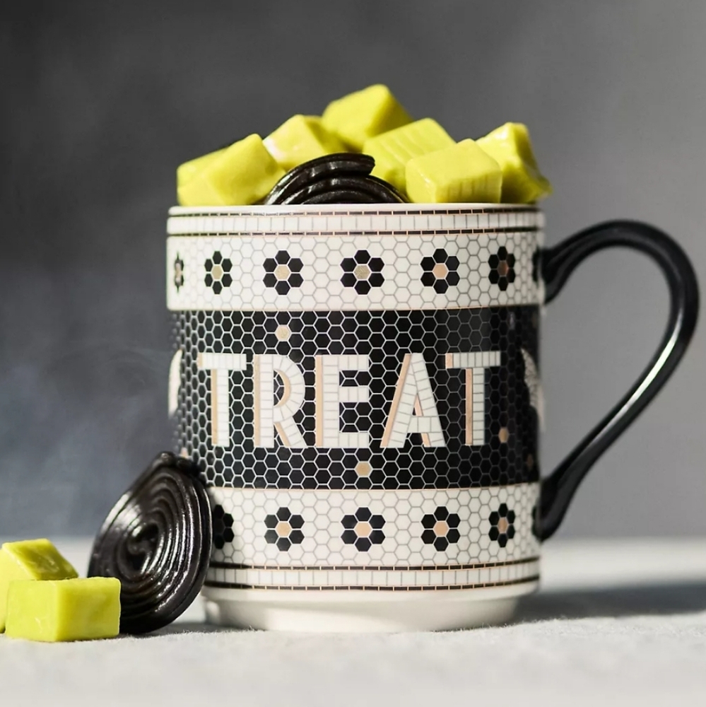 NWT Anthropologie Trick Or Treat Mug